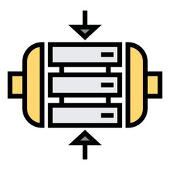 Poster - data compression icon