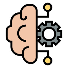 Poster - machine learning vector icon