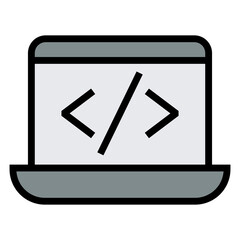 Poster - programming vector icon