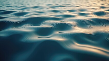 Poster - Reflection and Glare on Lake Water Surface