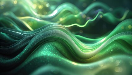 Poster - Wavy Texture Background with Light Black Holographic Mesh and Abstract Gradation