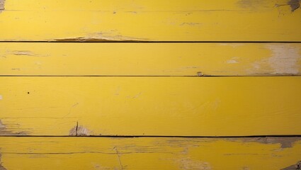Poster - Vintage yellow wood background texture.