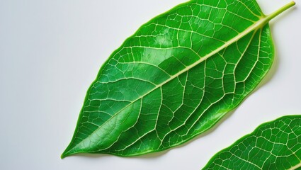 Aufkleber - Close-up of leaf texture in a creative fluorescent color scheme. Flat lay of neon shades. Nature concept.