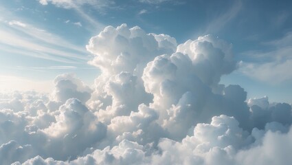 Wall Mural - Texture of clouds in the background, Cloudy sky