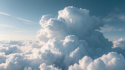 Wall Mural - Background of cloud textures, Sky of clouds