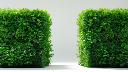 Aufkleber - Green bush arrangement set against a white background.