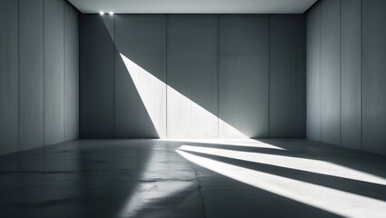 Aufkleber - Concrete Wall in Gray with Shadow Effects