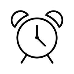 Poster - Alarm clock vector icon illustration for time management and schedule planning with reminder function design