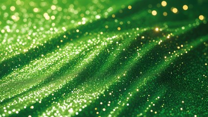 Poster - Background texture featuring green glitter in an abstract style