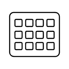 Poster - App menu grid dashboard interface navigation icon vector illustration for ui design and development needs