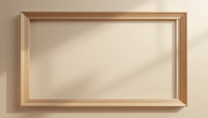 Poster - Artistic display minimalist interior picture frame modern living room natural light creative concept