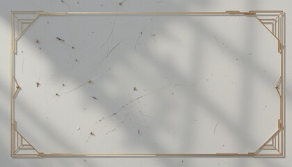 Poster - Artistic decorative frame over minimalist surface in bright room abstract visuals clean aesthetic modern interior design top view for creative inspiration