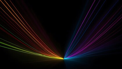 Wall Mural - Abstract colorful background with lines with black background,blur, colourful, dynamic, fantasy, fast, futuristic, illuminated, long, 62