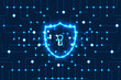 © natrot - Cyber security concept. Personal data security. Cyber data or information privacy idea. Technology background