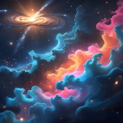 Wall Mural - abstract space background with stars, Galaxy background backgrounds astronomy universe.