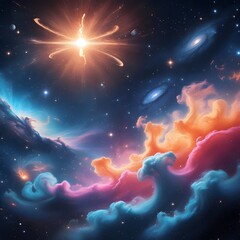 Wall Mural - abstract space background with stars, Galaxy background backgrounds astronomy universe.