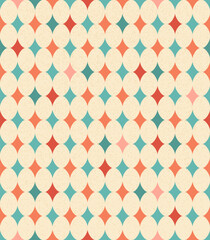 harlequin diamonds seamless pattern aesthetics circus hand drawn vector background
