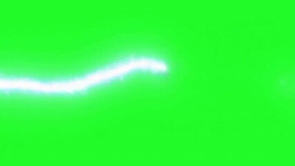 Aufkleber - Electric Arc on Green Background: A vibrant electric arc, a stunning visual display of energy, dances gracefully against a vivid green backdrop, perfect for adding dynamic element to any project.