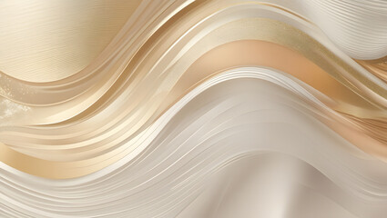 Poster - elegant serpentine swirls: a luxurious abstract background, defined by graceful, flowing lines of go