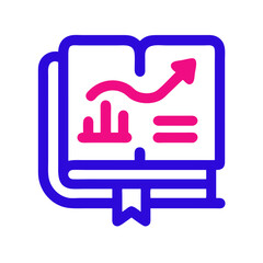 Poster - Learning Progress Icon with Growing Chart and Book Design  
