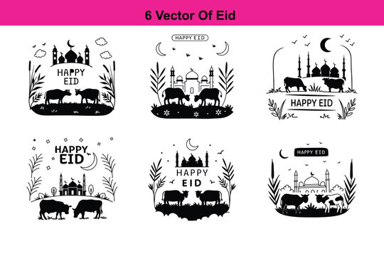 Eid Mubarak Typography. Arabic Islamic calligraphy,Happy Eid al adha mubarak