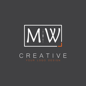 initial monogram logo for Creative with square style design.