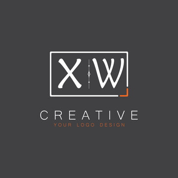 initial monogram logo for Creative with square style design.