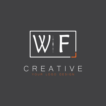 initial monogram logo for Creative with square style design.