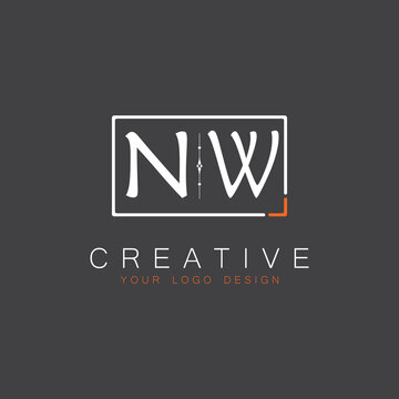 initial monogram logo for Creative with square style design.