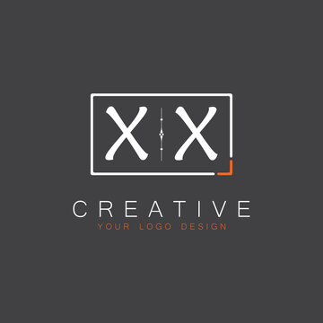 initial monogram logo for Creative with square style design.