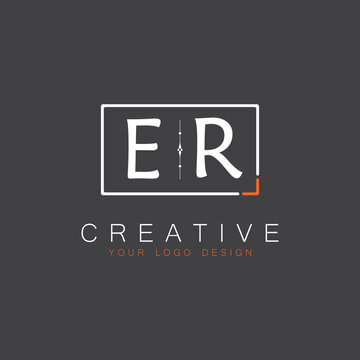 initial monogram logo for Creative with square style design.