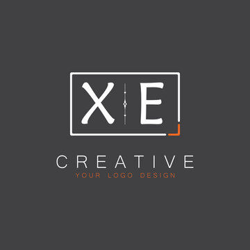 initial monogram logo for Creative with square style design.