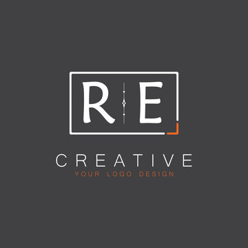 initial monogram logo for Creative with square style design.