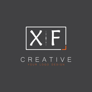 initial monogram logo for Creative with square style design.