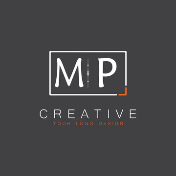 initial monogram logo for Creative with square style design.