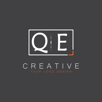 initial monogram logo for Creative with square style design.