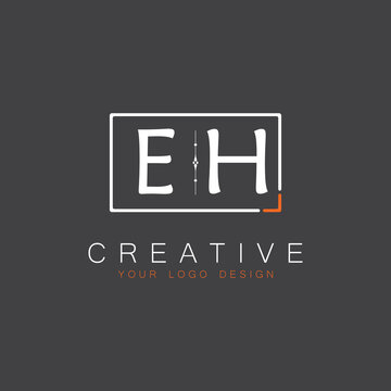 initial monogram logo for Creative with square style design.