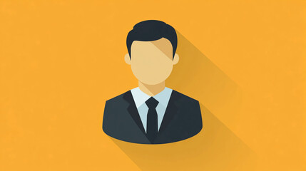 Poster - Generic business man avatar profile icon vector illustration for website and social media design use
