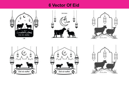 Eid Mubarak Typography. Arabic Islamic calligraphy,Happy Eid al adha mubarak