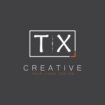 initial monogram logo for Creative with square style design.
