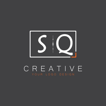initial monogram logo for Creative with square style design.