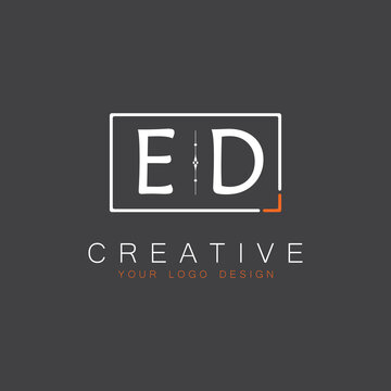 initial monogram logo for Creative with square style design.