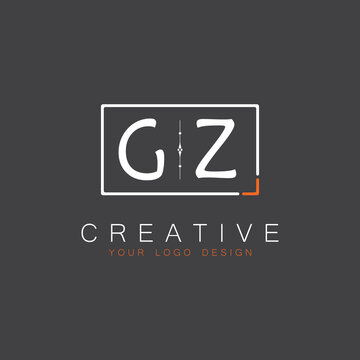 initial monogram logo for Creative with square style design.