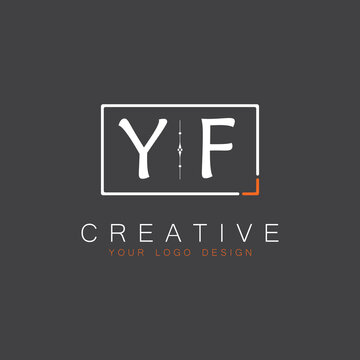 initial monogram logo for Creative with square style design.
