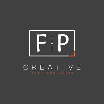 initial monogram logo for Creative with square style design.
