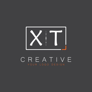 initial monogram logo for Creative with square style design.