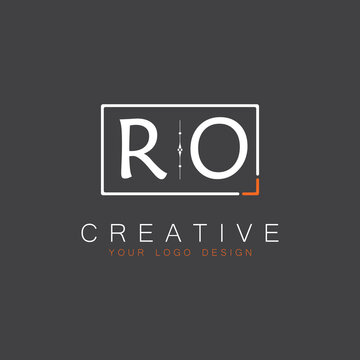 initial monogram logo for Creative with square style design.