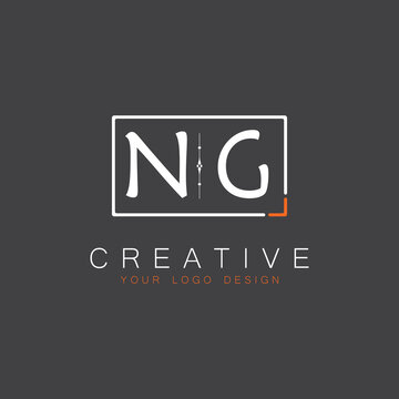 initial monogram logo for Creative with square style design.