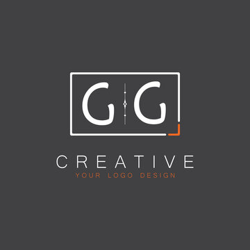 initial monogram logo for Creative with square style design.
