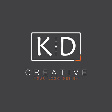 initial monogram logo for Creative with square style design.